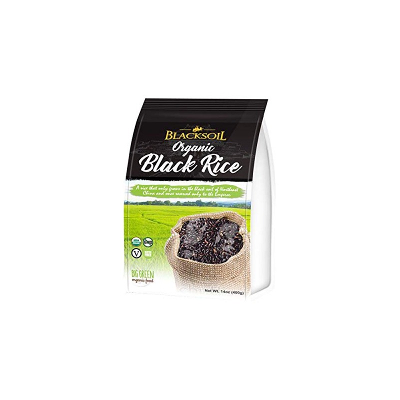 Big Green BlackSoil Organic Black Rice Non-GMO/Kosher/Gluten-Free