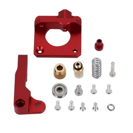 ASHATA Impresora 3D Extrusora Bloque de Aluminio Kit,Estabilidad y Durabilidad,para Impresoras 3D de Extrusión de 1.75 mm Parte CR-10 CR-10s, para Extrusora 3D