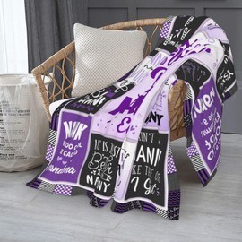 Ncdcoia Nanny Gifts, Gifts for Nanny from Grandkid, Nannie Gift from Grandchildren, Nannie Gift for Mothers Day, Best Grandmother Ever Present for Birthday/Retirement Blanket 50" X 60"