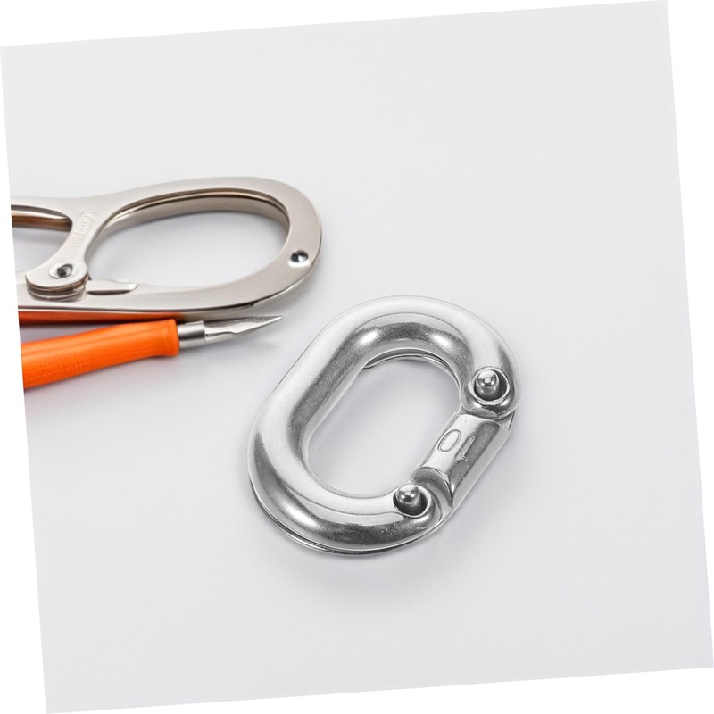 STOBOK Stainless Steel Connector Chain Repair Links Heavy Duty Link