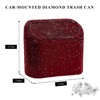 NYTKL Bling Car Trash Can with Lid, Sparkly Mini Crystal