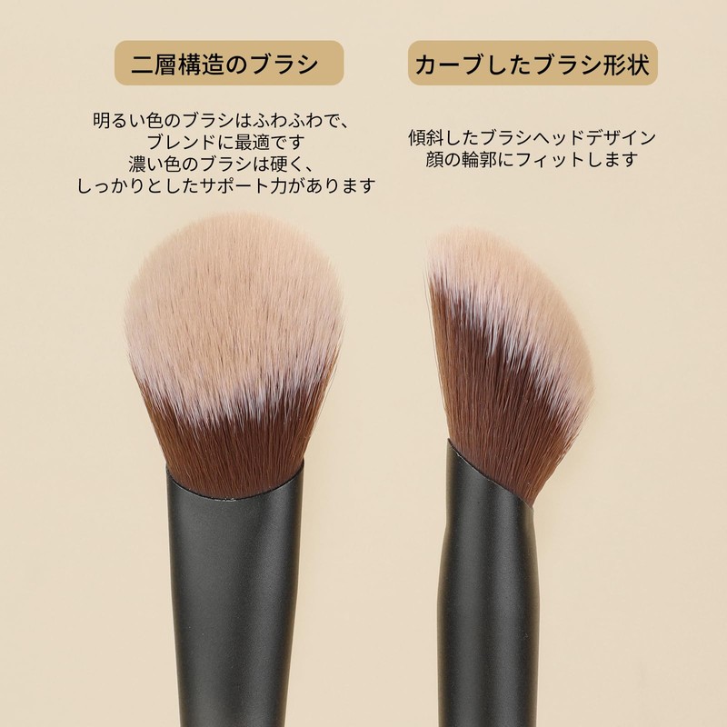 MSQ Cheek Brush, 1 Piece Makeup Brush, Stippling Brush, Powder