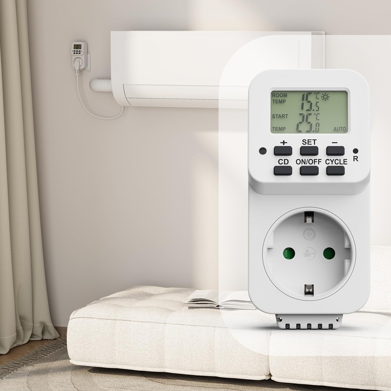 Perfect Thermostat Socket, Temperature Controller 230 V, Socket Thermostat, Temperature