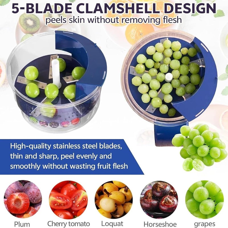 Electric Grape Peeling Machine, Garlic Peeler Machine, Automatic Fruit Peeling