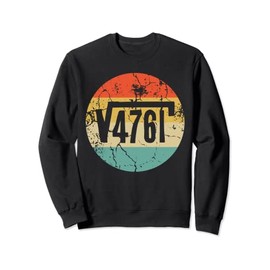 Square Root of 4761 Funny Vintage Retro Math Problem Sweatshirt
