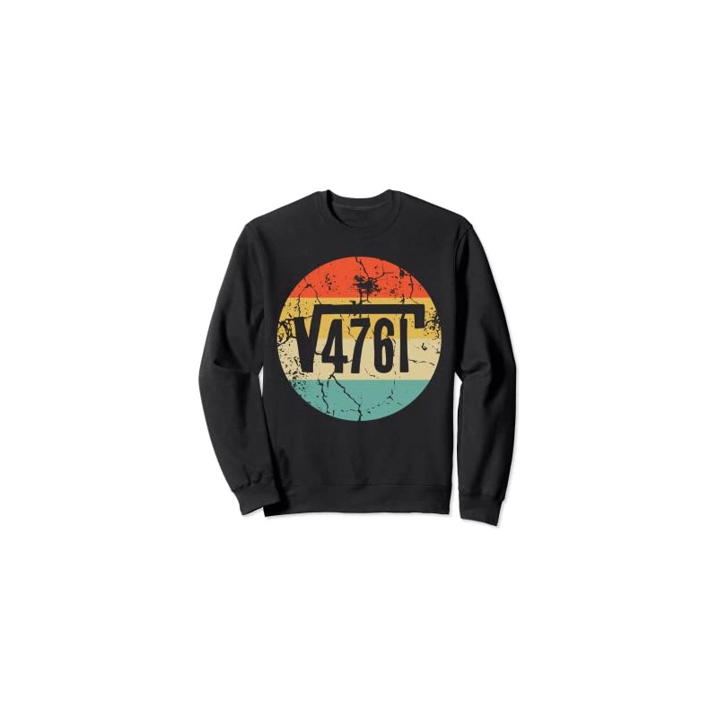 Square Root of 4761 Funny Vintage Retro Math Problem Sweatshirt