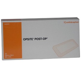 Smith & Nephew SJ66000713 Opsite Post-Op Dressing with Pad, 20cm x 10cm, Pack of 20