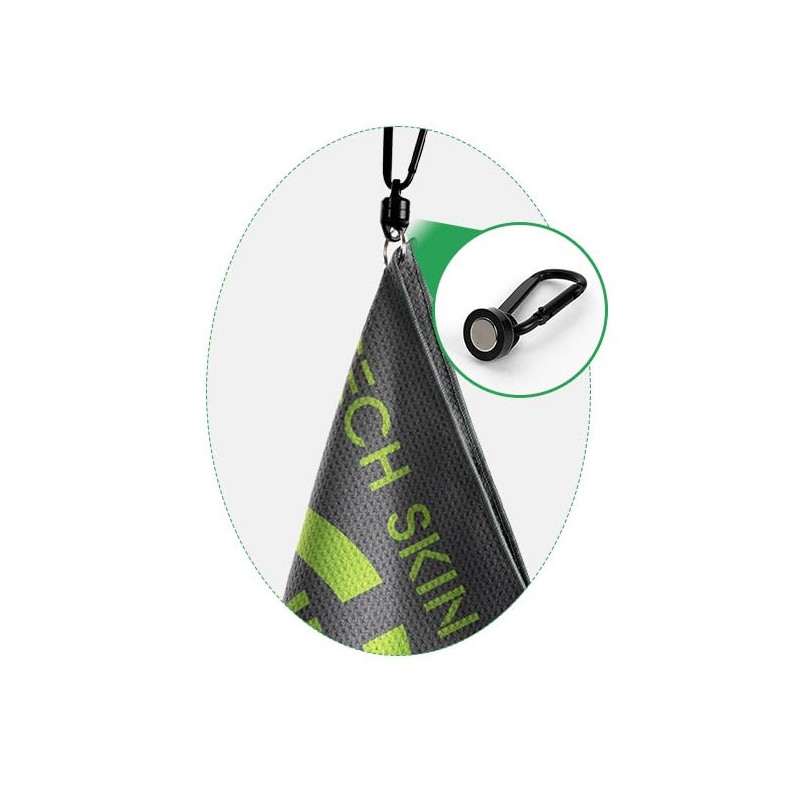 Tech Skin Magnetic Golf Towel Super Absorbent Microfiber Ball &