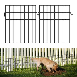 25ft(L) x 13in(H) Animal Barrier Fence,25 Panels 1.16in Gap No Dig Garden Fence for Dogs Rabbits,Rustproof Anti Digging Barrier Garden Edging Border Ground Defense for Outdoor Yard Patio