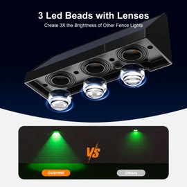 12 Pack Color Changing Solar Powered Fence Lights Outdoor Decorative LED Waterproof Wall Lamps for Outside Deck, Railing, House, Patio, Backyard, Pool Cage, Easy Installation & All Night Lasting