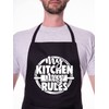 Print4U My Kitchen My Rules Funny Apron Novelty Cooking Baking