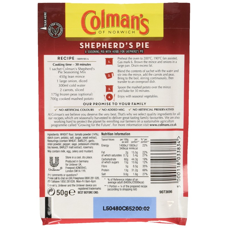 Colman's Shepherd's Pie Mix, 1.75-Ounce Packages (Pack of 12)