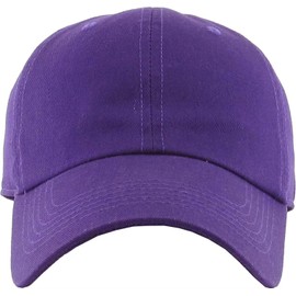 Etyepoh Baseball Cap for Men and Women, Unisex Cap Adjustable Pure Colour Baseboard Baseball Cap Hat, A-purple