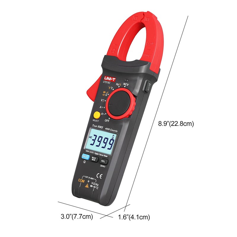 UNI-T Clamp Meter UT213C AC DC Amp Meter Clamp Multimeter