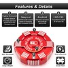 ROMELACK Red Gas Tank Cap 6061 Aluminum Fuel Caps Compatible