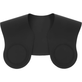 Protector de cuello, capa de corte de de silicona negro, para haircut y coloring, protege la ropa, fácil de limpiar, para clientes en peluquería Varios estilos