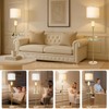 Natural Alabaster Floor Lamp for Living Room,Gold Floor Lamp with