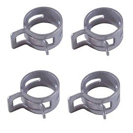cyclingcolors 4 x Hose Clamp Spring Petrol Hose Clamp Hose Clamps Car Motorcycle Moped Scooter Lawn Mower Tractor (Diameter 10 mm - 12 mm)
