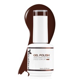 Nicedeco Burgundy Gel Nail Polish 1 Pcs 15ml Soak Off LED U V Gel for Nail Art Manicure Salon DIY - 250