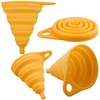 Smithcraft Funnel Set 4, Silicone Funnels for Kitchen, Collapsible Funnels