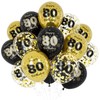 Unisun 80th Birthday Balloons for Men Women, 80th Birthday Decorations