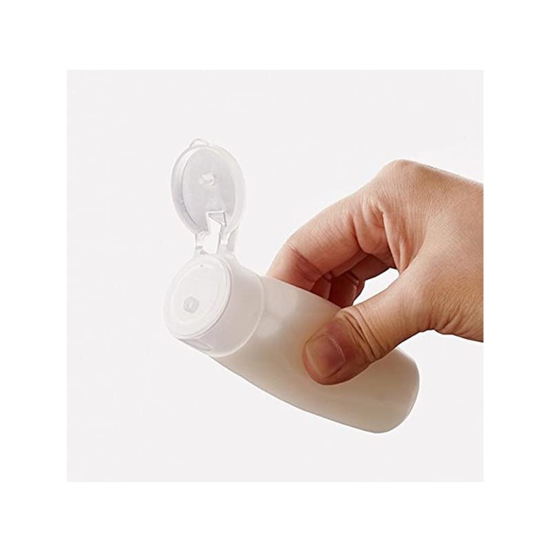 Pack of 4 100 ml Travel Size Plastic Squeeze Bottles