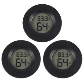AOICRIE 3 PCS Mini Digital Temperature, LCD Digital Hygrometer Thermometer Meter Gauge for Humidifiers Dehumidifiers Basement Greenhouse Babyroom