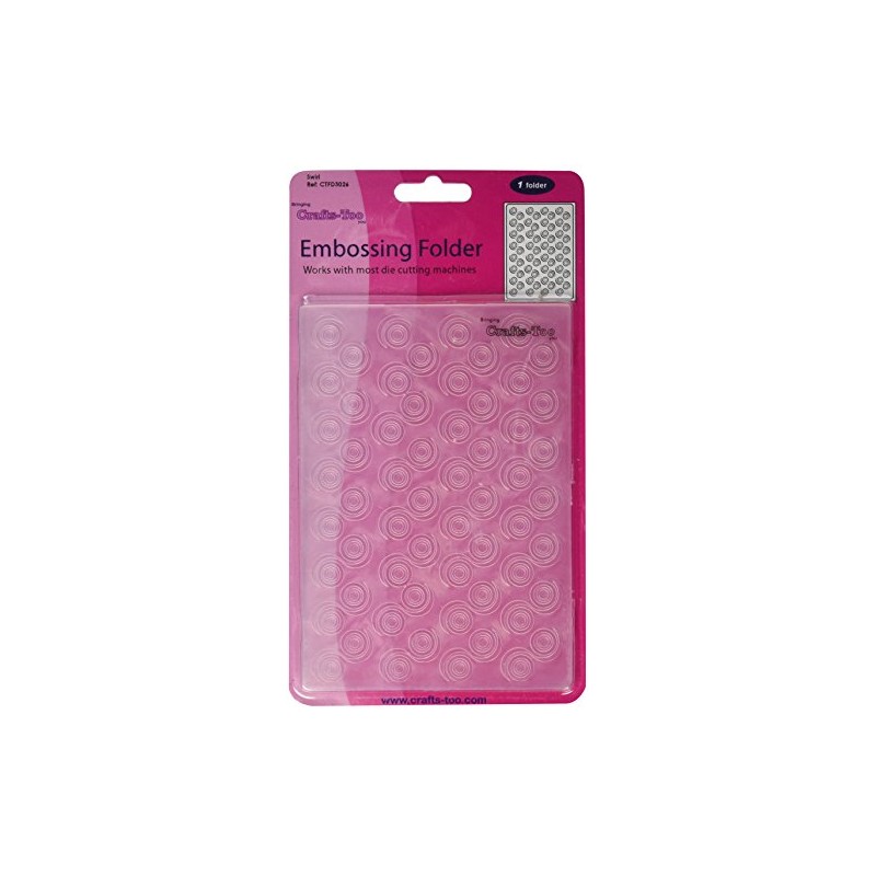 Crafts Too Embossing Folder, Swirl