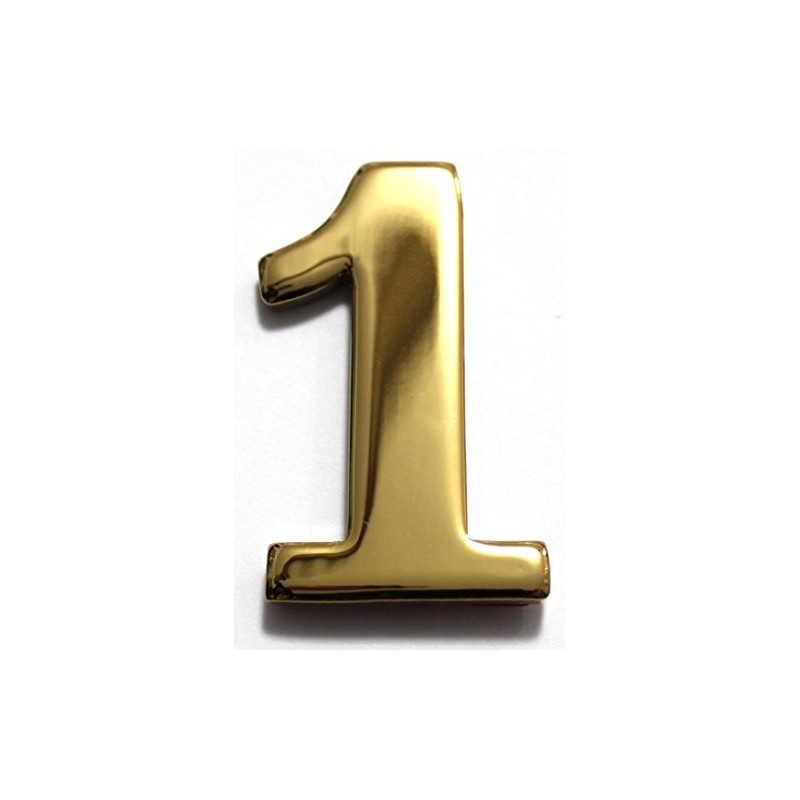 2" Solid Brass Mailbox Number #1 / Better Box Mailboxes