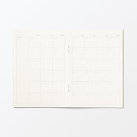 Muji 84925276 Monthly Notebook, A6, 32 Sheets