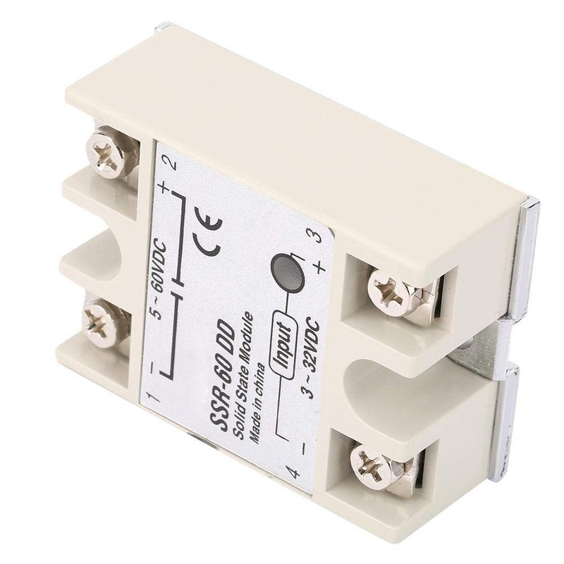 Solid State Relay, SSR-60DD Solid State Relay Module, 60A 3-32VDC
