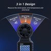 Mcbazel 3 in 1 Handheld Digital Anemometer Wind Gauge Wind