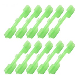 Sarini 20 Pcs Fluorescent Rod Tip Light Holder Night Fishing Clip on Fluorescent Glow Sticks Connectors Line Spooling Accessories for Fishing.