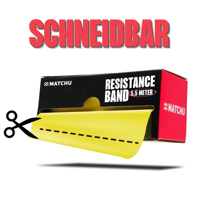 Matchu Sports Resistance Bands, Resistance Bands, 100% Latex, Can be
