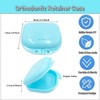 Orthodontic Retainer Case with Vent Holes - Light Blue
