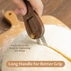 NiHome Bread Lame with Long Walnut Wood Handle for Scoring