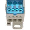 3Pcs Din Rail Distribution Box, UKK-80A Terminal Block Distribution Box