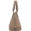 Zip-Around Saffiano Classic Dome Satchel (Travertine)
