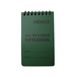 Kombat UK All Weather Waterproof 50 Page Military Mini Notebook