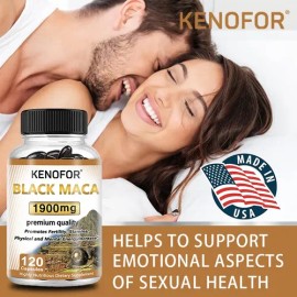 Cápsulas Blandas De Maca Negra Orgánica Kenofor De 1900 Mg