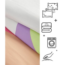 Urban Lifestyle 3-Piece Full Comforter Set, Lava Microfiber Bedding with Comforter and 2 Shams, Soft, Lightweight & Machine Washable,Teens, Dorm, Guest Room