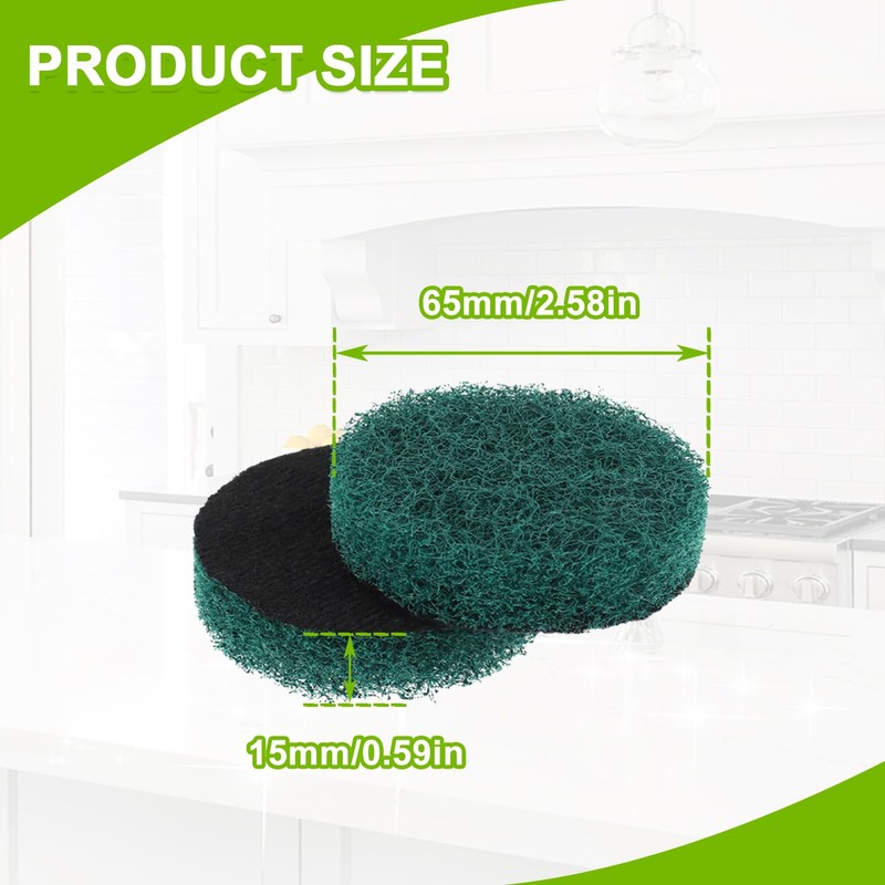 EPLZON 16pcs Kitchen Pads Power Scrubber Pads Set Electric Scrubber