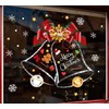 Christmas Window Clings Stickers Christmas Bow Knot Bell Garland Wreath