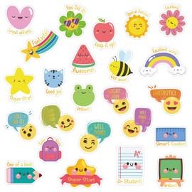 SICOHOME Reward Stickers for Kids Classroom - 24 Designs 72PCS Teacher School Positive Affirmation Motivational Stickers for Students Good Job Encouraging Incentive Stickers School Teacher Supplies