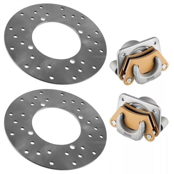 Caltric Rear Left Right Brake Caliper w/ Disc for Polaris