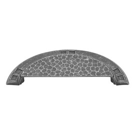 Hickory Hardware 1 Pack Solid Core Kitchen Cabinet Pulls, Luxury Cabinet Handles, Hardware for Doors & Dresser Drawers, 3 Inch & 3-3/4 Inch (96mm) Hole Center, Vibra Pewter, Arts & Crafts Collection