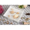 KEVLANG Glossy White Sturdy Acrylic Serving Tray with Handles-10x10Inch-Serving Coffee,Appetizer,Breakfast,Butler-Kitchen