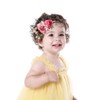 Yheahin Baby Girls Flower Nylon Headbands Newborn Rose Floral Stretchy