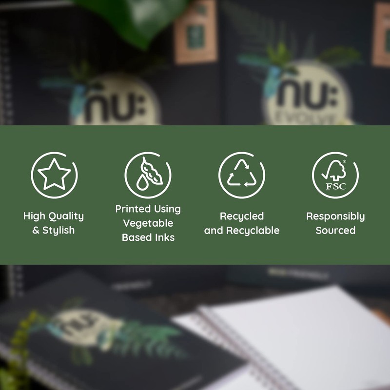 Nu Notebooks - Evolve Range - Recycled Notebook - A4