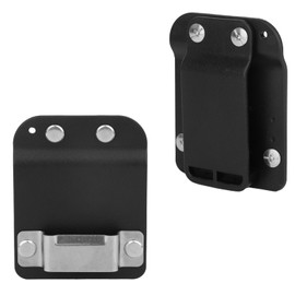 Tape Measure Holder, Quick Hang/Release Tape Measure Belt Clip Fits up to 2" Tool Belt Practical Accessory for Rooftop Framing High-Altitude Work (Black)